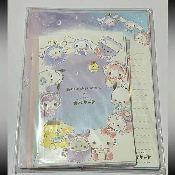 Sanrio Characters Obakenu Babies Letter Set - Picture 1 of 8